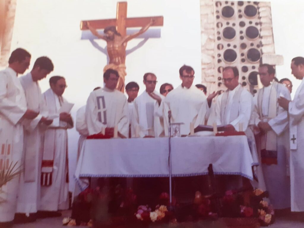 Primera Misa en la plaza de Benimarfull (Alicante, 28 de mayo de 1972)