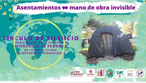 Huelva se solidariza con los migrantes en situación de vulnerabilidad en el segundo Círculo de Silencio del año