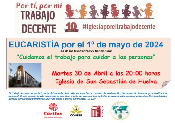La Iglesia de Huelva celebra del Día Internacional el Trabajo