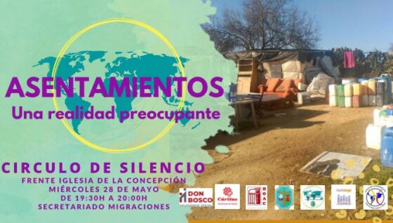 El Círculo de Silencio de Huelva centra su próxima convocatoria en la realidad de los asentamientos