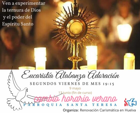 La Renovación Carismática de Huelva convoca su último encuentro de alabanza y adoración del curso este viernes