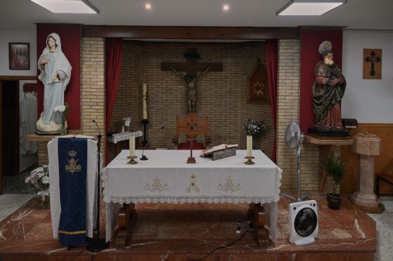 La Parroquia de Santiago Apóstol acoge la imagen de la Virgen María, Reina de la Paz, llegada desde Medjugorje